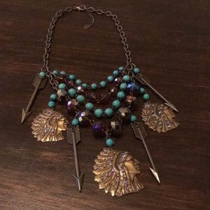 Pink Panache Indian Head Necklace